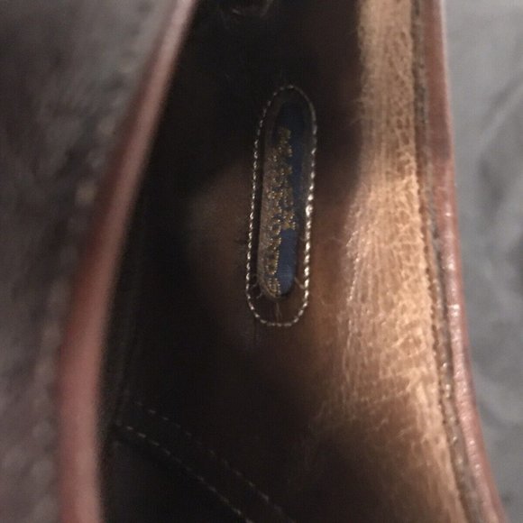 Allen Edmonds Dark Chili Brown Leather Oxfords Shoe Size 10 E 5610 - Picture 4 of 5